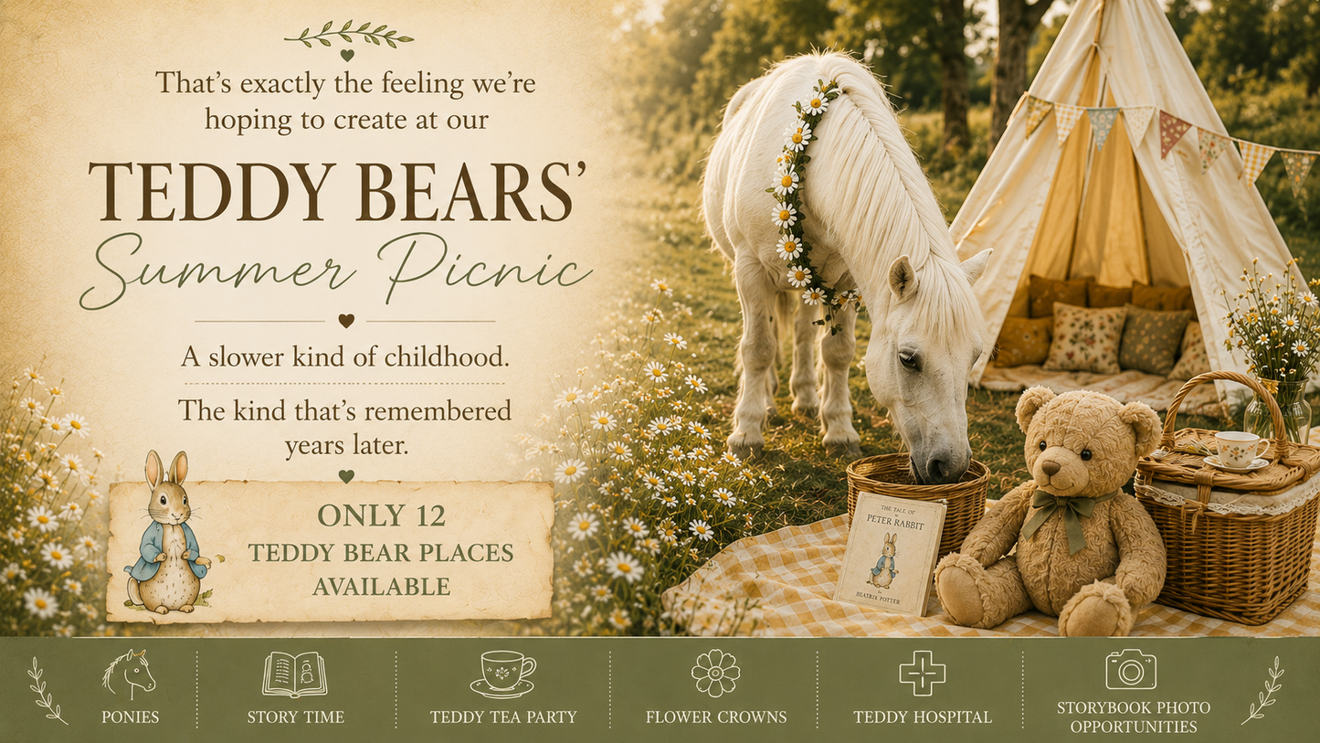 Teddy Bears Summer Picnic 💛 🧸✨